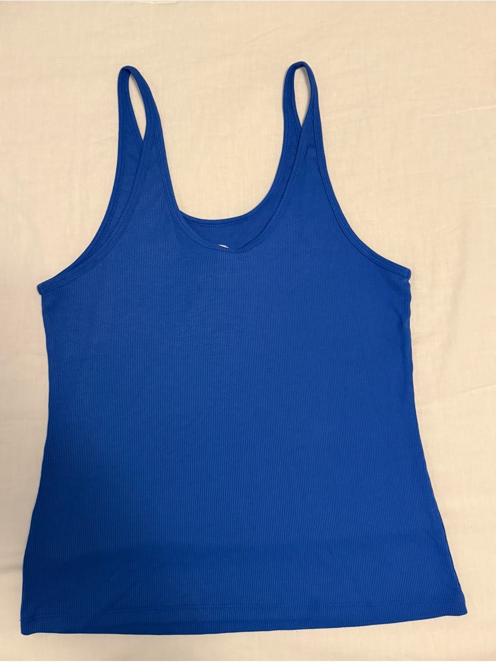 H&M Blue Ribbed Tank Top - Picture 2 of 3